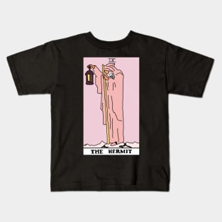 The Hermit Tarot Card Kids T-Shirt